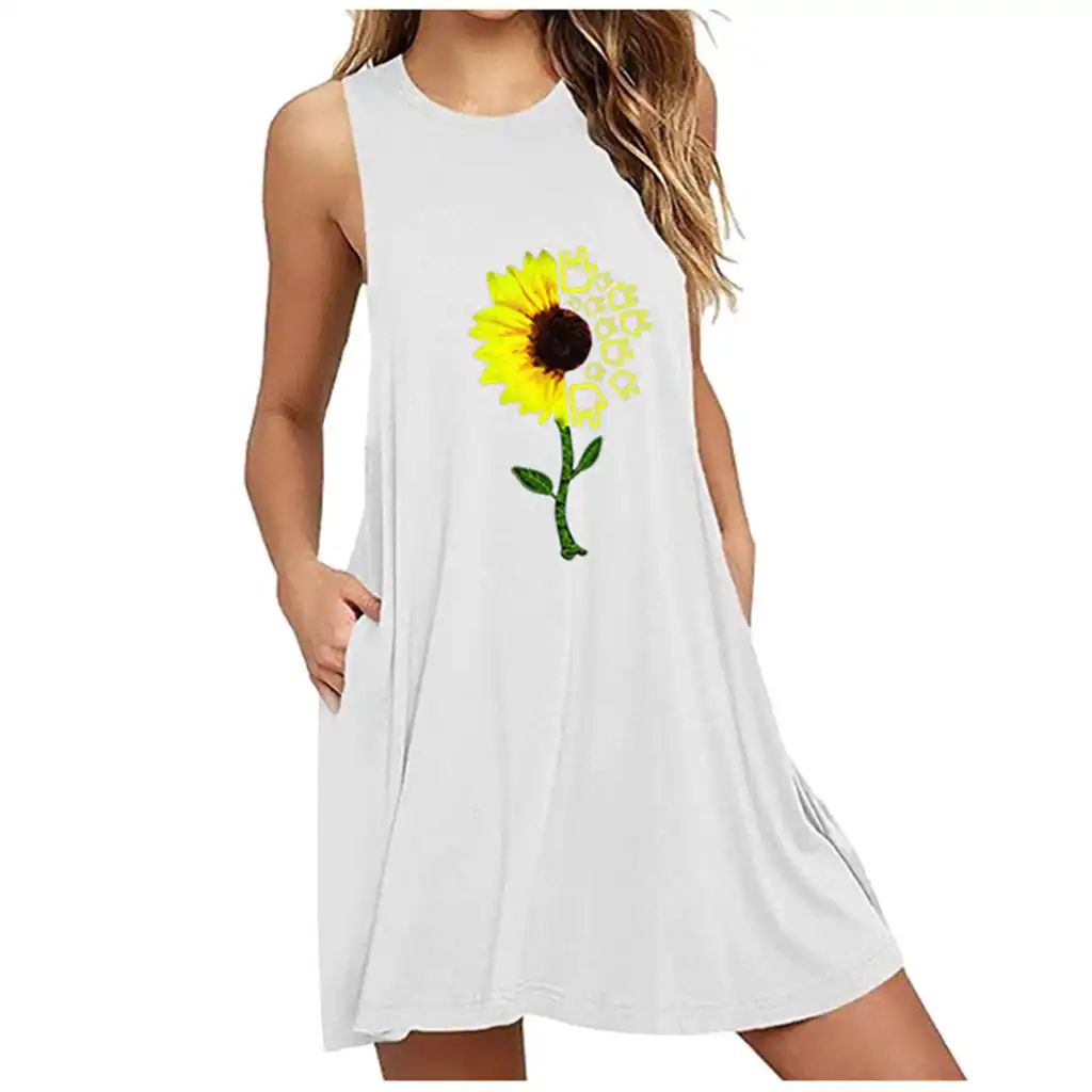 womens plus size sunflower dress