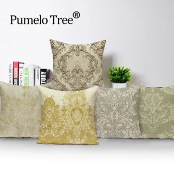 

Flower Pattern Pillow Case Morocco Decorative Cushions Cover Cushion Pillow Case Shabby Chic Home Cushions Linen Cushion Covers