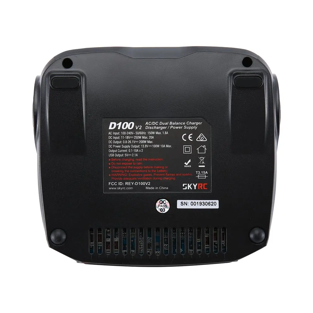 SKYRC D100 V2 Зарядное устройство Dual Выход интеллигентая(ый) баланс Зарядное устройство Dis Зарядное устройство английские голосовые заряда жизнь LiIon LiHV никель-металл-гидридных и никель-кадмиевых типов аккумуляторов LiPo