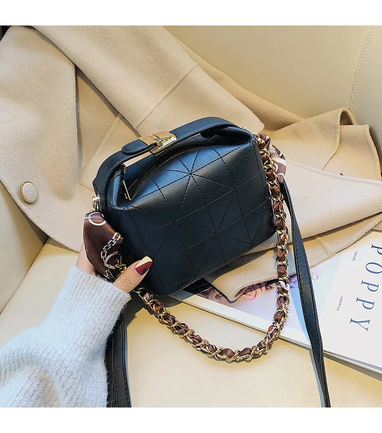 

Female Handbags Women Bags Designer Small Chain Shoulder Bag PU Leather Messenger Crossbody Shoulder Bag Ladies PursesLady