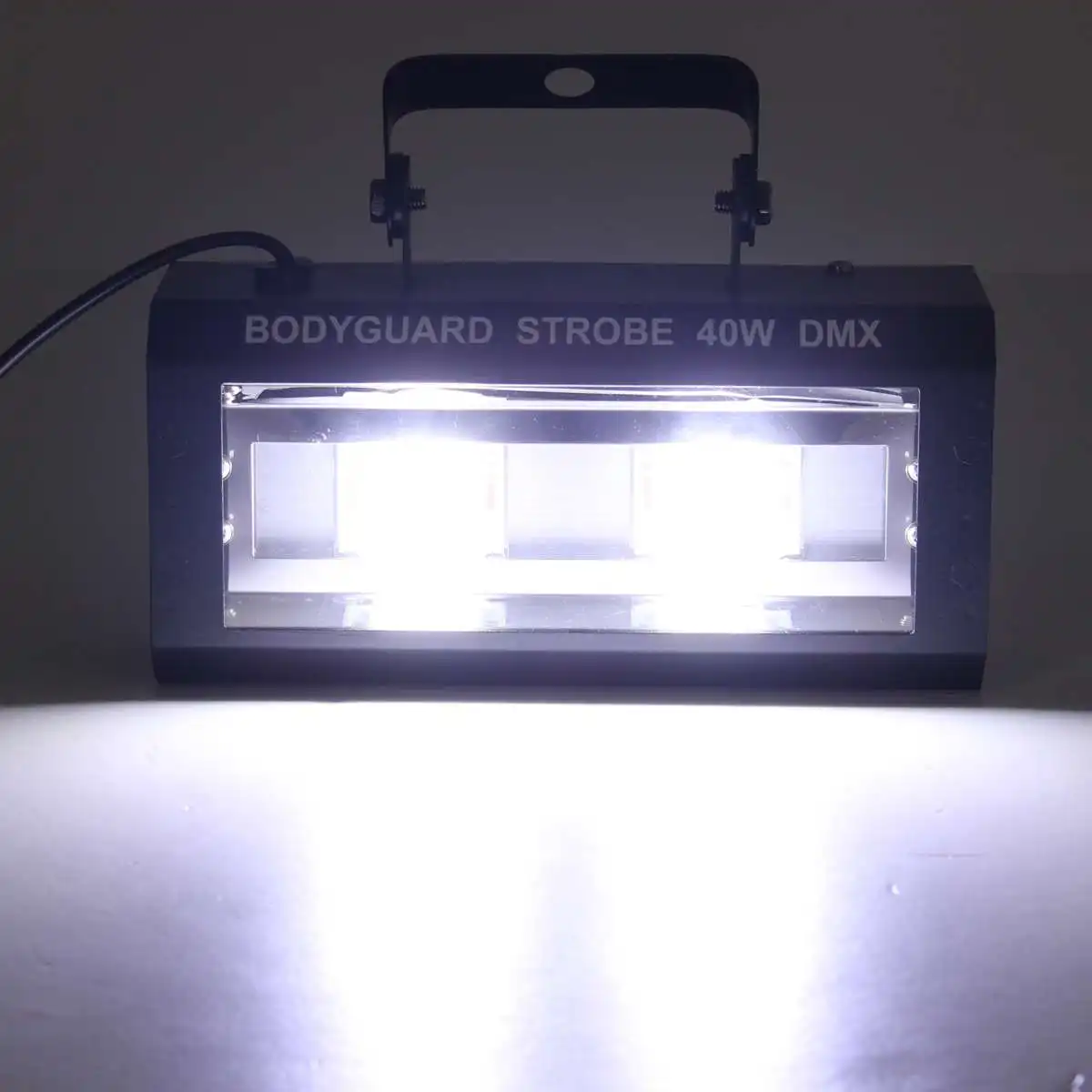DMX512 светодиодный стробоскоп проблесковый маячок освещения 40/60/80/100 Вт световой эффект освещения Бар Диско диджей звуковой активации лампы штепсельная вилка стандарта США