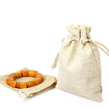 

Linen Jute Drawstring Jewelry Gift Bags Sacks Wedding Birthday Party Favors Baby Shower Gift