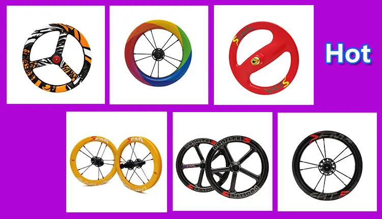 Sale Carbon wheels SEMA-SL190 190g carbon wheelset 12inch super light wheels with 6801 bearing for Kids balance bike/Striders/push 1