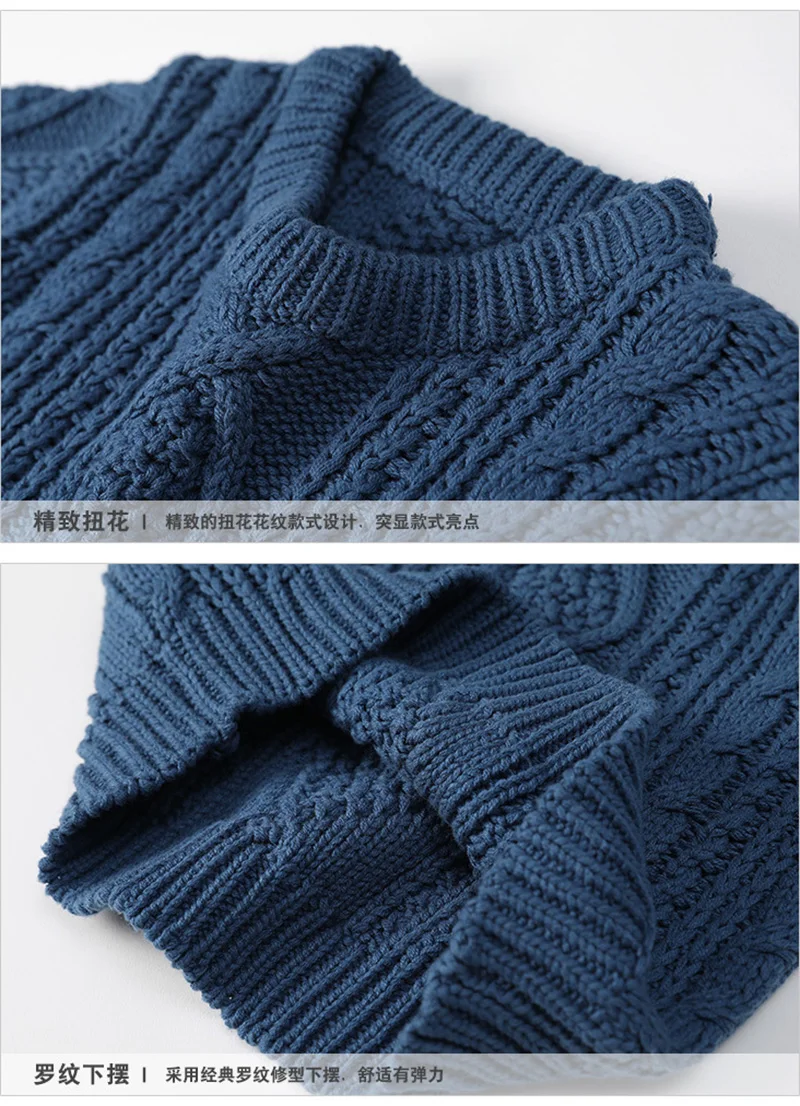 Детский свитер осень-зима года, теплые хлопковые пуловеры для мальчиков, верхняя одежда для детей, качественные вязаные свитера для мальчиков 4, 6, 8, 10, 11 лет