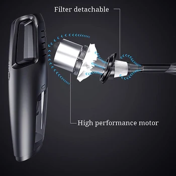 

Handheld Vacuum, Hand Vacuum Cordless with High Power, Mini Vacuum Cleaner Handheld Powered By Li-Ion Battery Rechargeable Quick