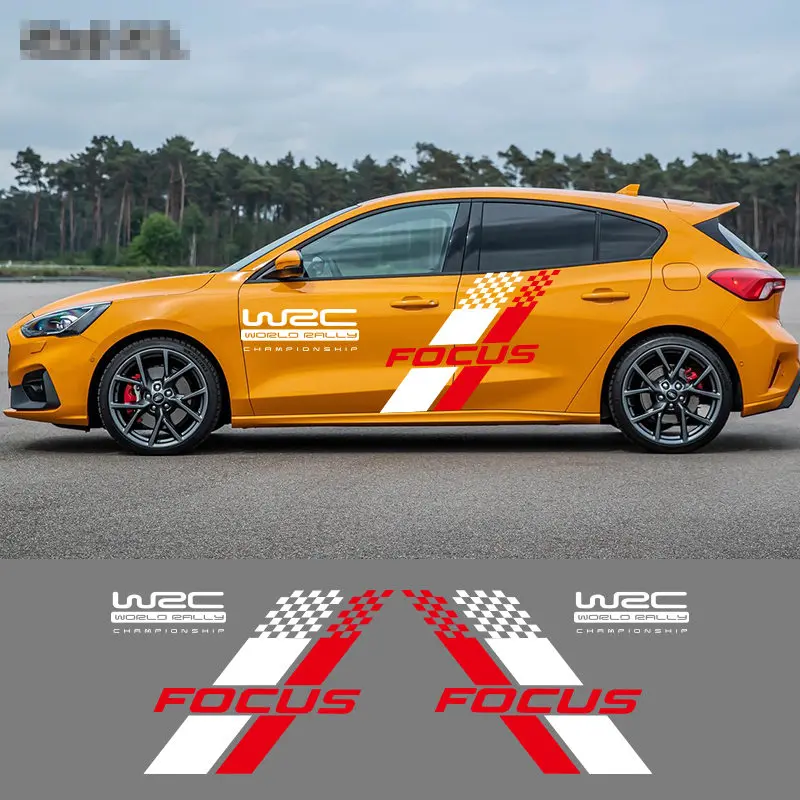 F Автомобильные наклейки для Ford Focus украшения тела модификации наклейки фокус личности Спортивные Гонки декоративные Стикеры для автомобилей - Название цвета: F