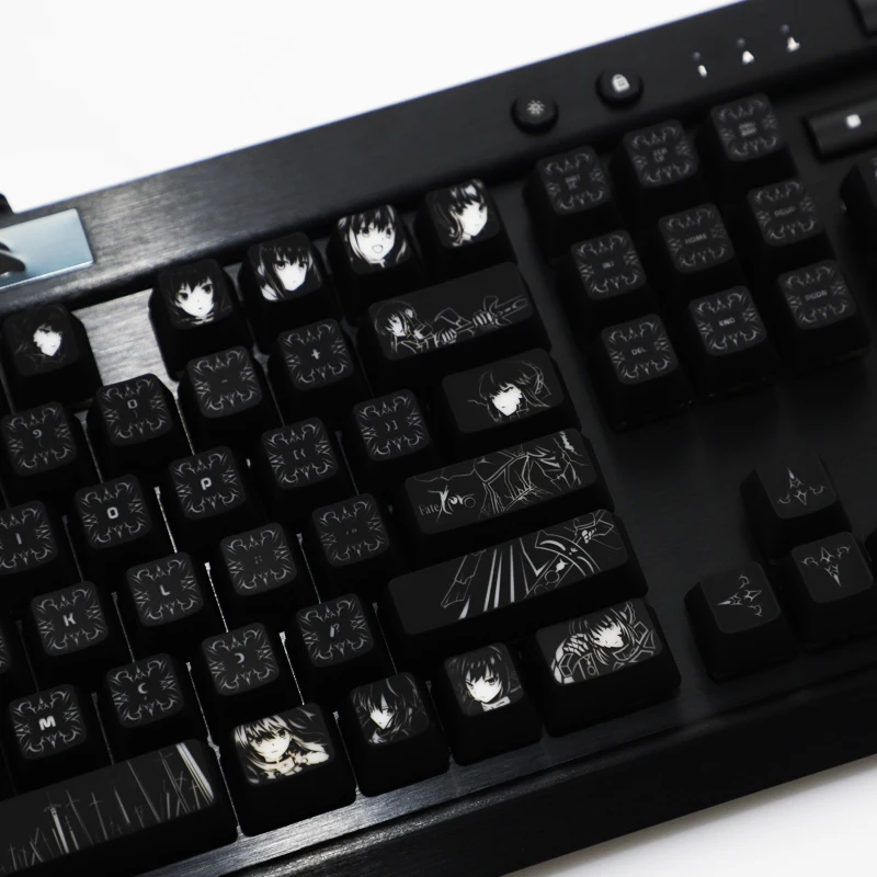 Keycap para Fate Chave para Corcair Conjunto High-end Backlit Sabre Teclado Mecânico Buraco Preto Revestimento K70 K95 Razer Cereja 1 Mod. 1267684 - Imagem 4