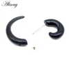 Alisouy 2pc Fake Ear Tunnels Acrylic False Earring Cartilage Piercing Ear Dilations Body Jewelry Ear Plugs And Tunnels Piercing ► Photo 2/6