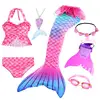 Beautiful Girls Swimming Mermaid Tail Children Little Mermaid Costume Cosplay Swimsuit Bikini Set for Kids can Add Monofin ► Photo 2/6