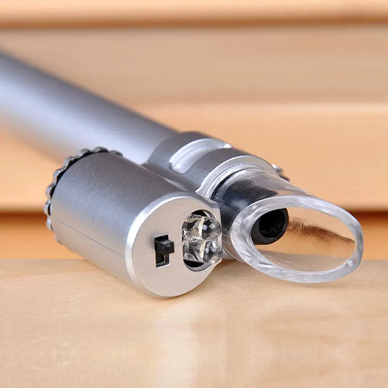 Карманный мини микроскоп для ювелирных изделий 25x50x|magnifier with led|pen magnifierportable loupe |