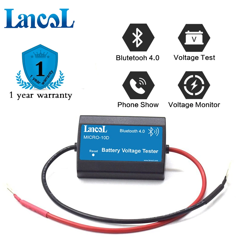 Lancol MICRO10D Car Voltage Tester Show Voltage Directly Digital Voltmeter Detector Tester for Car Motor
