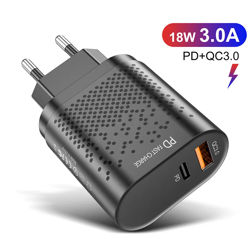 PD Зарядное устройство USB 36 Вт Quick Charge 3 0 кабель Type-C с функцией быстрой зарядное для