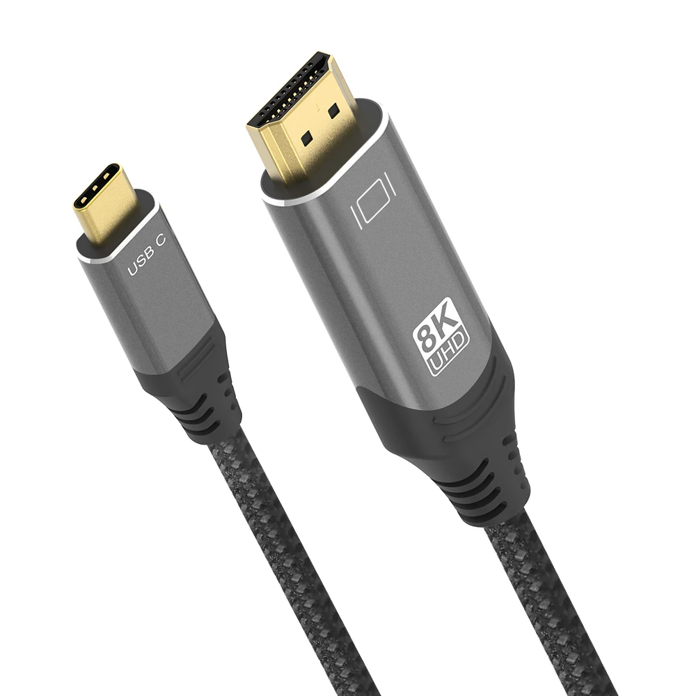 ƺ º Ʈ HD USB C to HDMI ȣȯ 2.1 ̺, HDR Ʈ 3 to HDMI ̺, 8K, 30Hz, 4K, 120Hz, 48Gbps
