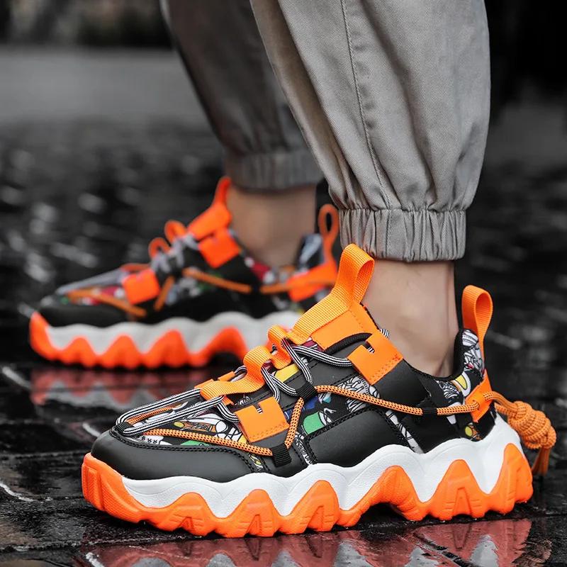 

Breathable jogging New Arrival Air Mesh Men Sneakers Pure Color Women Shoes Buckle Sports Shoes Blade Sole Sneaker