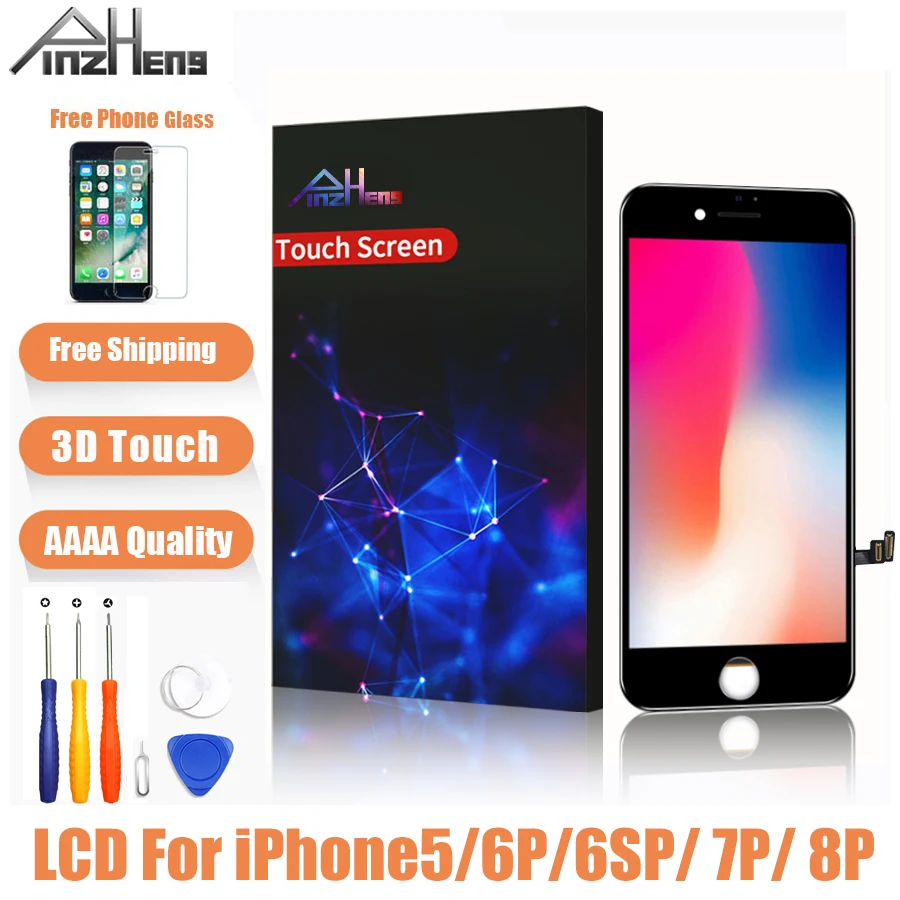 AAAA качественный ЖК экран для iPhone 5 6 6s 7 8 Plus дисплей в сборе дигитайзер без битых