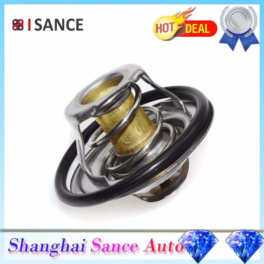 ISANCE Coolant Thermostat 050121113C 050121113J 050121113H For VW PASSAT POLO BEETLE BORA CADDY GOLF JETTA TOURAN TRANSPORTER
