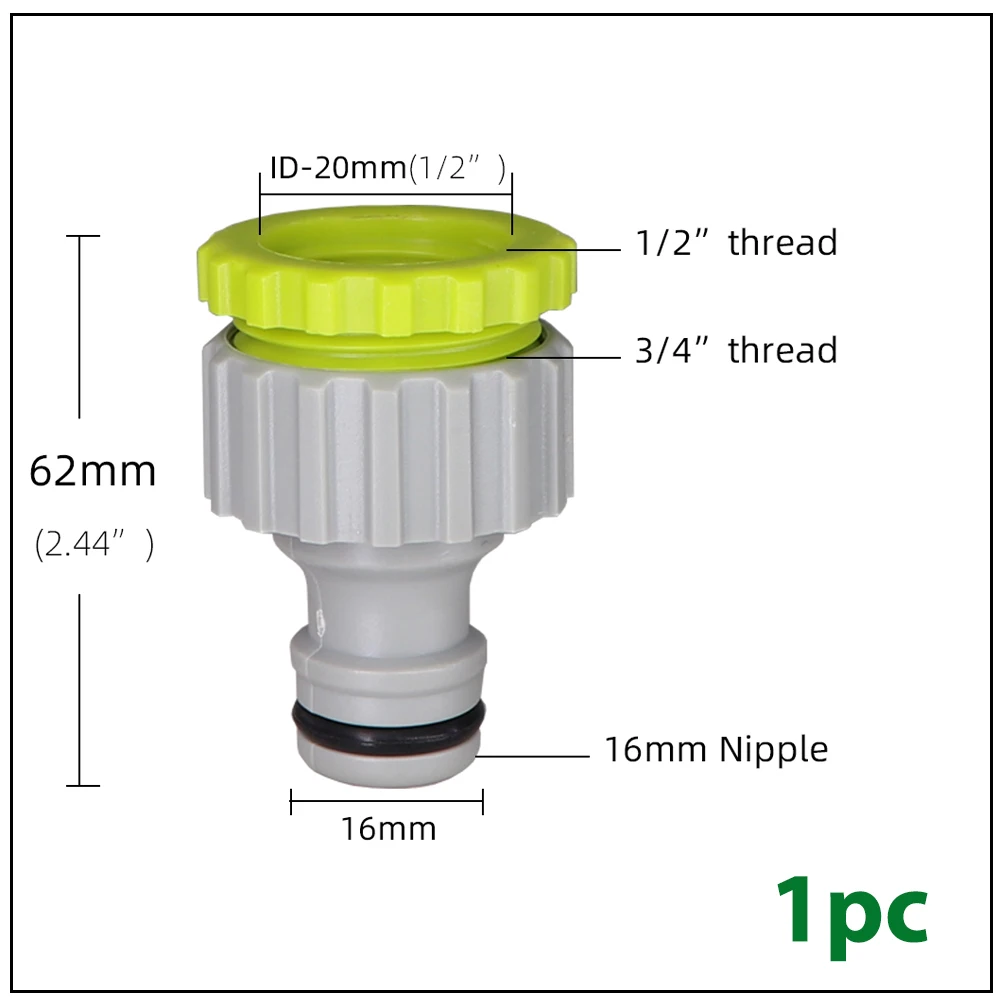 drip irrigation kit near me Garden Irrigation Quick Coupling 1/2" 3/4" 1 Hose Connector Repair Damaged Leaking Adapter For Water Pipe Connection Reusable plant irrigation kit Watering & Irrigation Kits