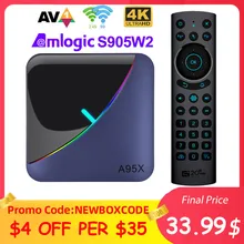 

A95X F3 Air II RGB Android TV Box Android 11 Amlogic S905W2 4GB RAM 64GB Dual Wifi 4K 60fps VP9 BT5.0 Youtube Set Top Box 2G 16G