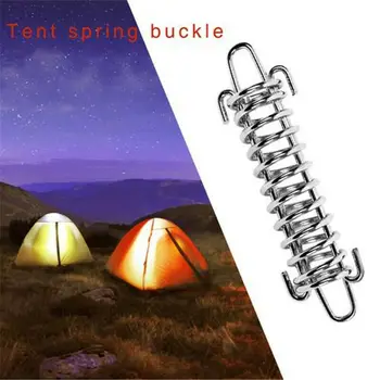 

4Pcs Useful Portable Camping Tent Spring Buckle Tent Wind Spring Rope Buckle Fixed Spring Buckle