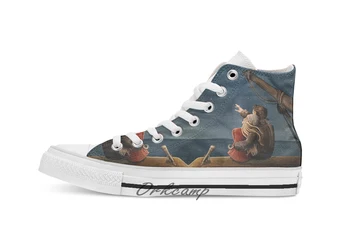 

Stargazers Custom Casual High Top lace-up Canvas shoes sneakers Drop shipping