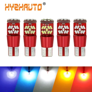 

HYZHAUTO W5W T10 LED Canbus Car WedgeTurn Side License Lamp White Bulb No Error White Ice Blue Red Yellow 12v 3014 27SMD 1PCS
