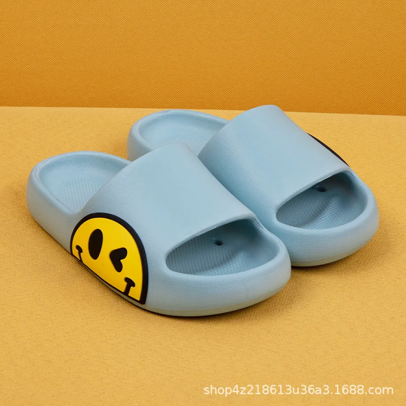 child shoes girl Children's Slippers Summer Smile Face Cute Beach Shoes For Boys Girls Waterproof Antiskid Bathroom Kids Slippers Soft Baby Shoe comfortable sandals child Children's Shoes