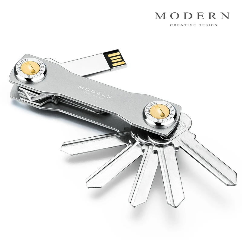 EDC leichte Falten Schlüssel Organizer Halter Tasche Aluminium Key Holdear 