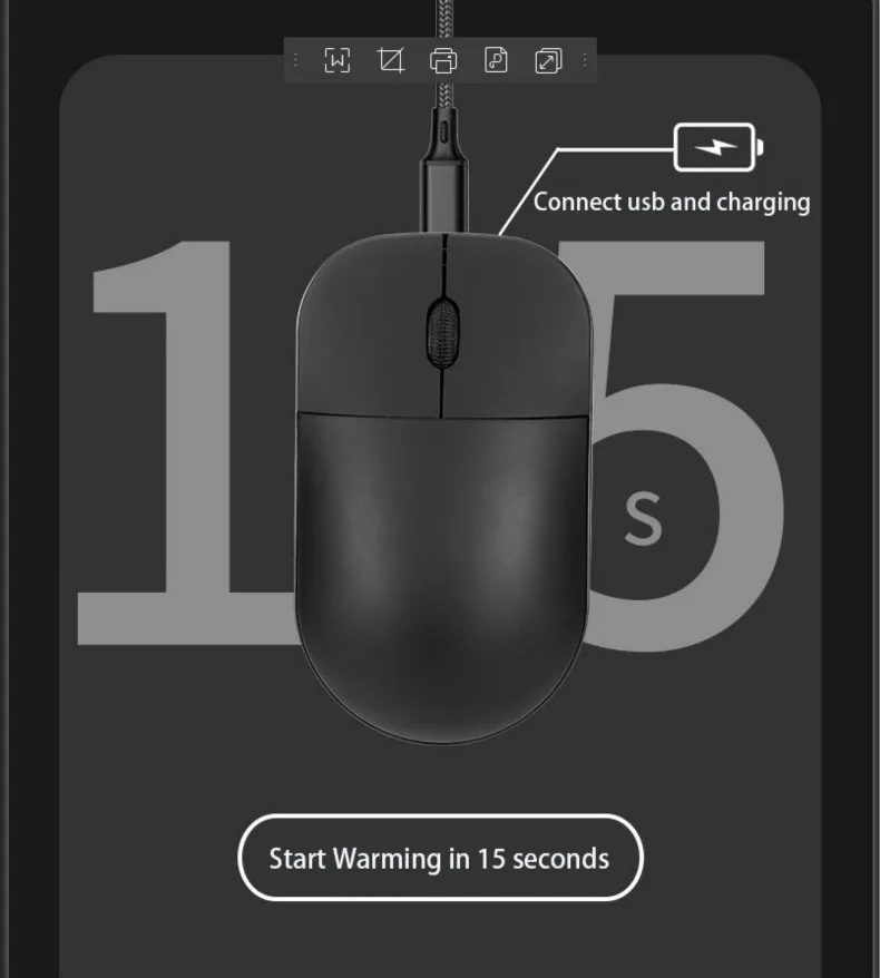 Проводная эргономичная металлическая USB мышь с подогревом для рук, интеллектуальное управление температурой, теплые мыши для настольного компьютера, ноутбука
