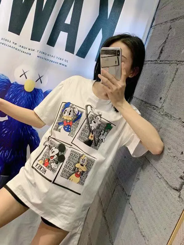 AH1202, модные женские Топы И Футболки,, Подиумные, Роскошные, известный бренд, Европейский дизайн, вечерние, стильные футболки, женская одежда