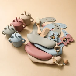 Baby Gadgets Tableware Set Children Utensil Toddler Dinnerware Cutlery Cartoon Infant Food Feeding Spoon Fork