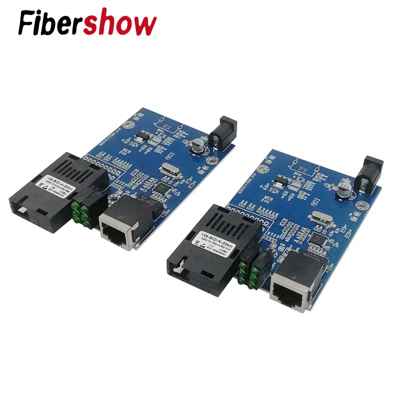 Медиа-конвертер волоконно-оптический к rj45 UTP 10/100M 1310/1550 волокна к ethernet-коммутатор волокна PCBA