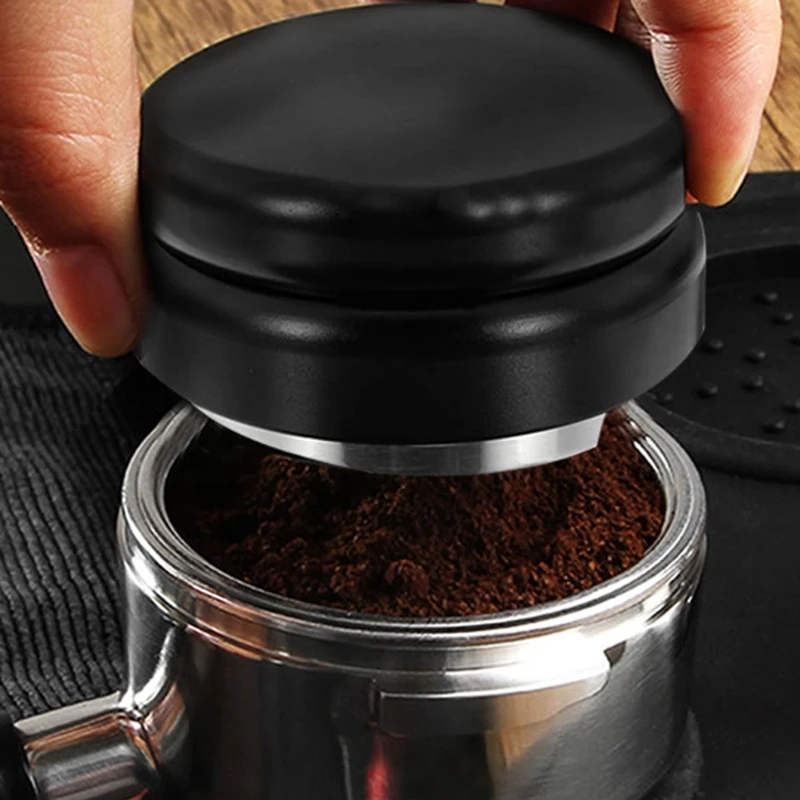 Stainless Steel Macaron Shape Espresso Tamper Handmade Pressed Powder Hammer Coffee Press Barista Tool Espresso Accessories