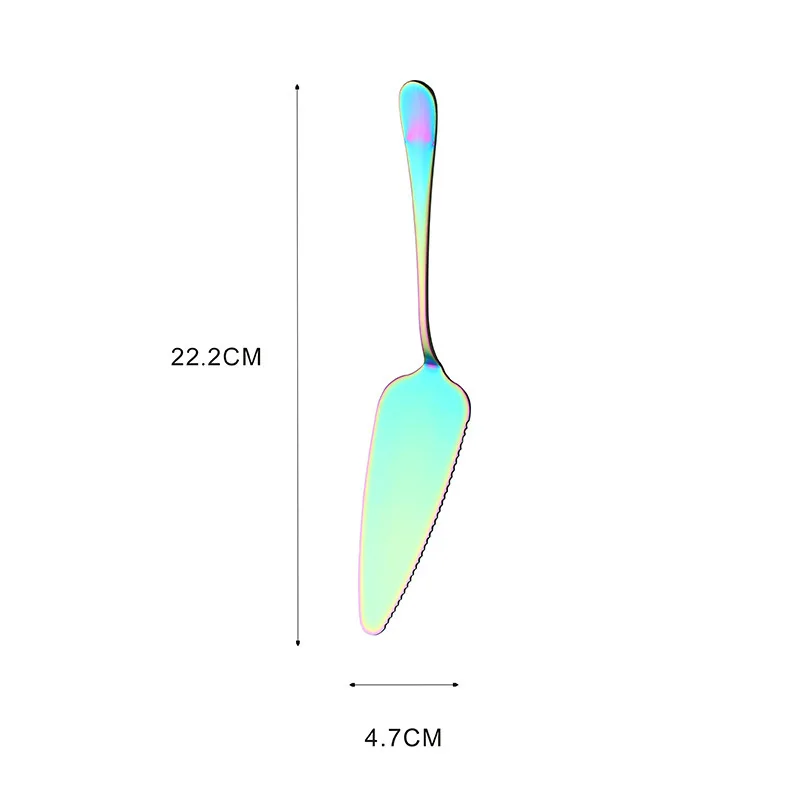 Лопата для торта из нержавеющей стали, креативная Лопата для пиццы, фруктовая вилка, нож для масла и сыра, два зуба, десертная вилка, инструмент для выпечки, формы для выпечки, новинка - Цвет: D