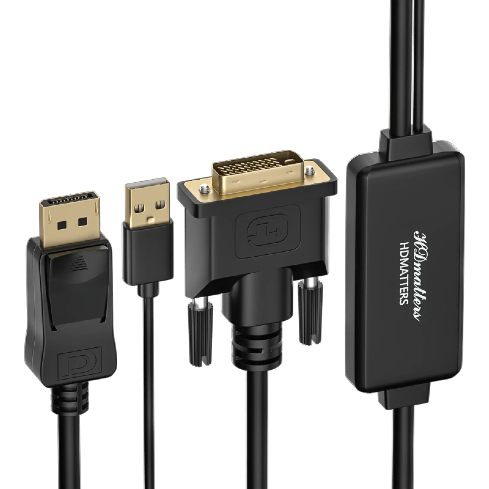 Кабель-переходник с DVI на Displayport USB-портом | Электроника