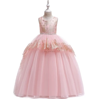 

Kids Dress For Girls Wedding Girl Dress Elegant Princess Elsa Dress Party girldress Pageant Formal Gown For Teen Children