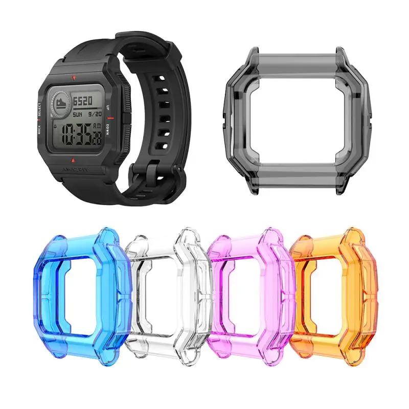 ТПУ защитный чехол для смарт-часов Huami Amazfit Neo ударопрочный противоударный