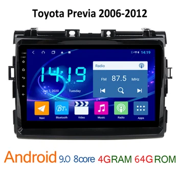 

4G+64G android car radio FOR Toyota Previa 2006 2012 DVD multimedia player autoradio radio tape recorder 2 din auto coche stereo