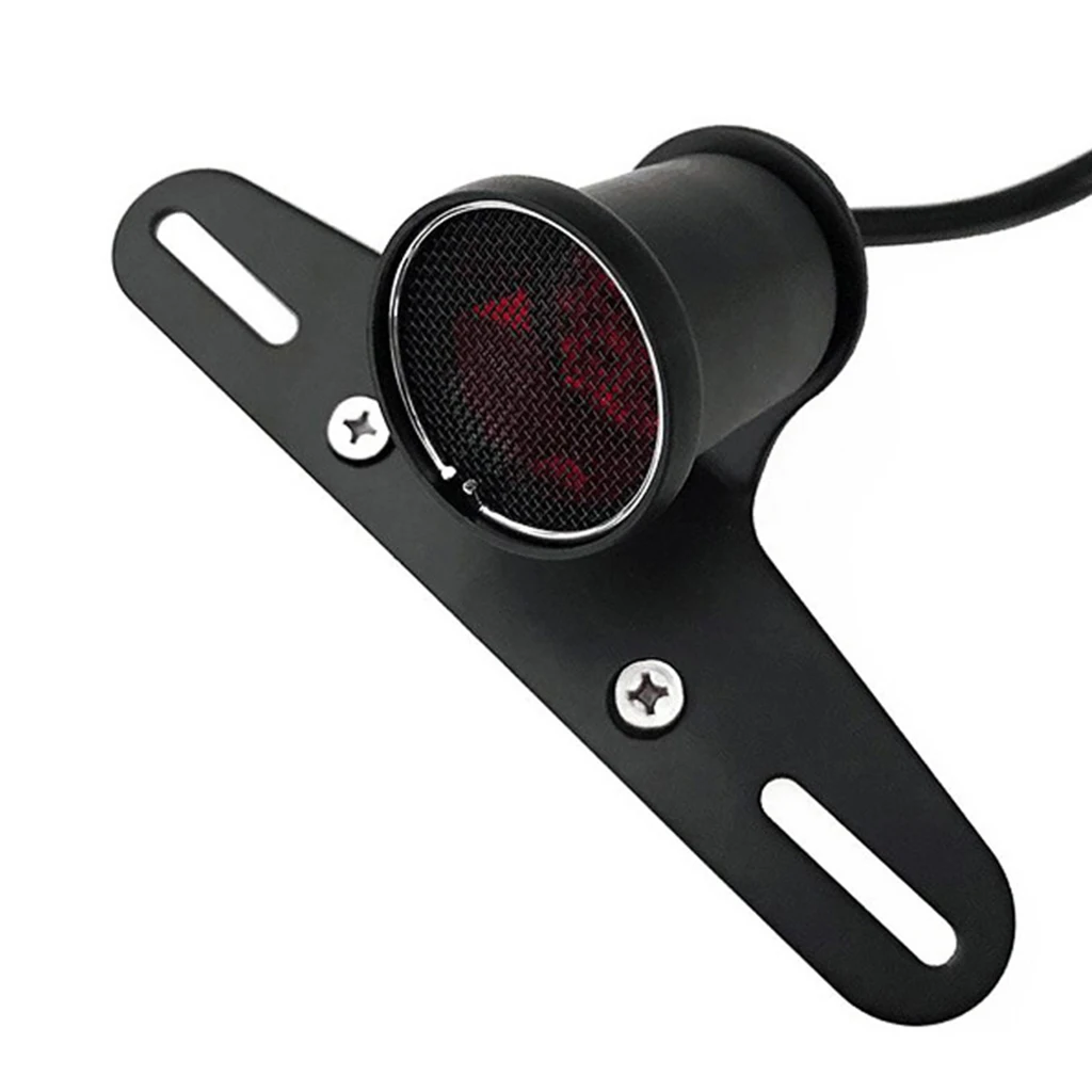 Motorcycle Tail Brake Light License Plate Holder for Harley Cafe Racer