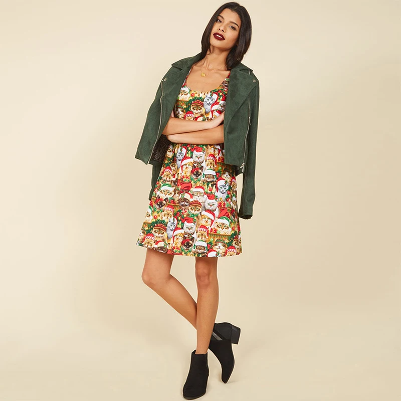 2019 Новое Осеннее сексуальное платье трапециевидной формы размера плюс офисное