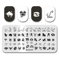For Nail Stamp MouTeen051 Constellatory Star Nail Stamping Plates Manicure Set For Nail Art Stamper 2