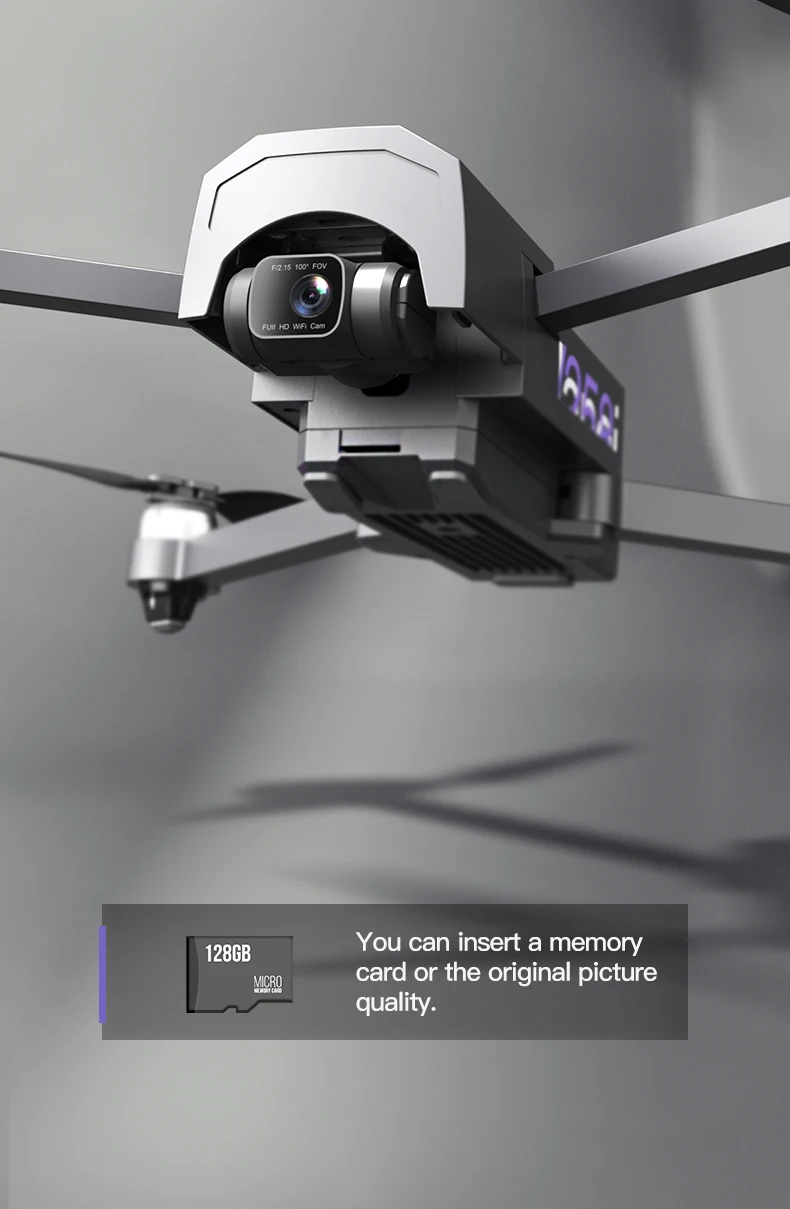 JINHENG iCamera1 GPS Drone - 4K HD Professional HD Camera 2-Axis Gimbal 5G WiFi FPV 30 Minutes 5KM RC Foldable Quadcopter Vs F11 Pro Professional Camera Drone 26 JINHENG iCamera1 GPS Drone, insert a memory MiCRQ card or the original picture quality: 128CB