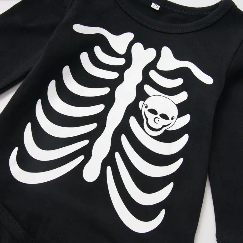 2019 New Halloween Clothes Bodysuits Newborn Baby Boy Girls Long Sleeve Jumpsuit Infant Kids Outfits Bebes Party Costumes 0-24M