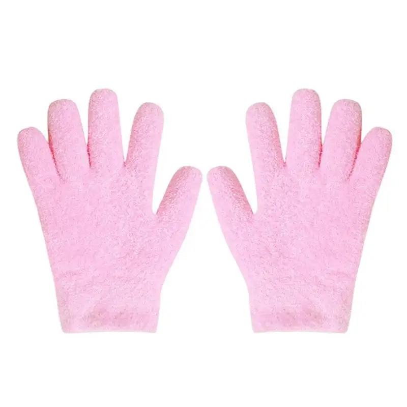 Pink Gloves 2 1 пара многоразовые гель-содержащие спа-носки перчатки увлажняющие отбеливающие отшелушивающие гладкие Руки Уход за ногами для взрослых маска для рук Уход за ногами тоже - Цвет: Pink Gloves 2