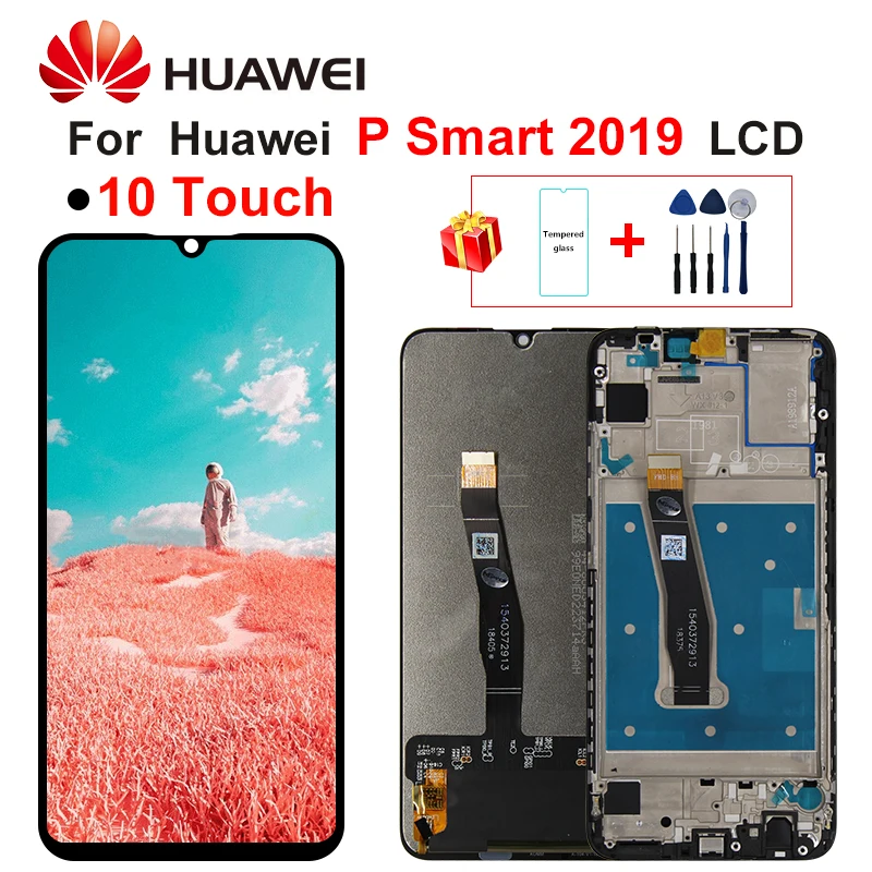 Оригинальный ЖК дисплей для Huawei P Smart 2019 6 21 дюйма сенсорный дигитайзер запасные