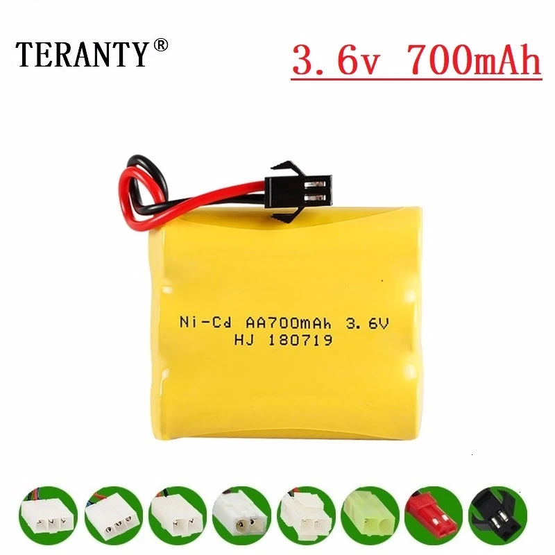 

( M Model ) 3.6v 700mah NiCD Battery For Rc toy Car Tanks Trains Robot Boat Gun Ni-CD AA 700mah 3.6v Rechargeable Battery 1Pcs