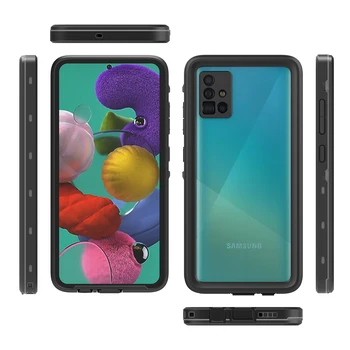 

for Samsung Galaxy A51 Waterproof Case Dustproof Snowproof Shockproof Full Sealed Clear Cover for Samsung A51 Case Underwater