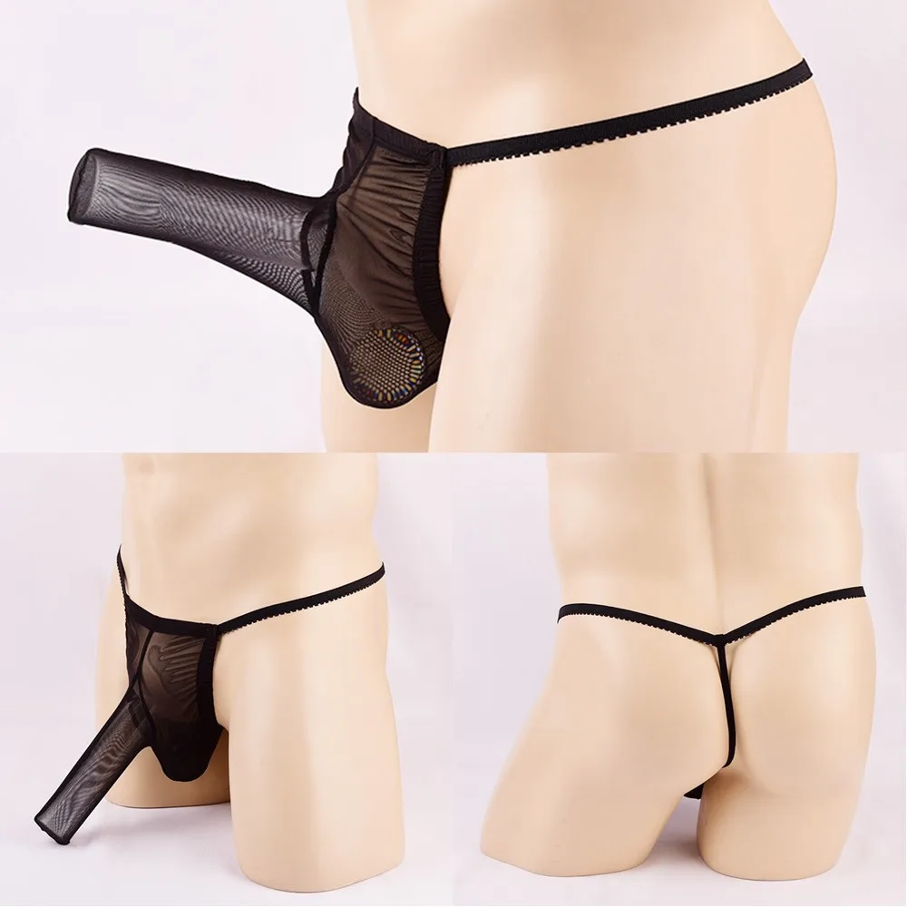 Мужское сексуальное удобное нижнее белье sпанси прозрачные сетчатые черные