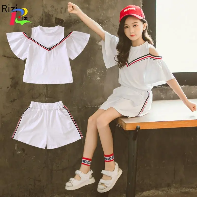 Одежда для маленьких девочек летняя детская одежда 2019 топ с вышивкой на плечах и