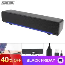 SADA V-196 портативный Bluetooth динамик беспроводной настольный мультимедийный Саундбар с двумя динамиками DSP смешивающий звук для компьютера ТВ