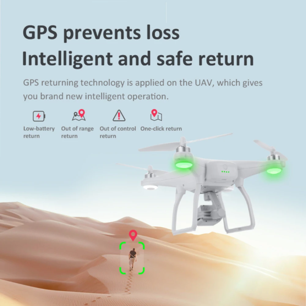 K777 Pro Drone 4K GPS 3 осевому гидростабилизатору HD Камера 5G WI FI Квадрокоптер с